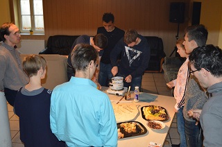 Foto beim Schoko-Parcours